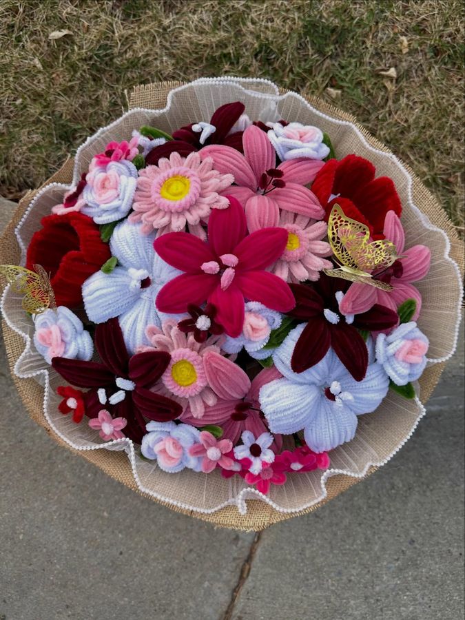 Pipe cleaner blooms, forever