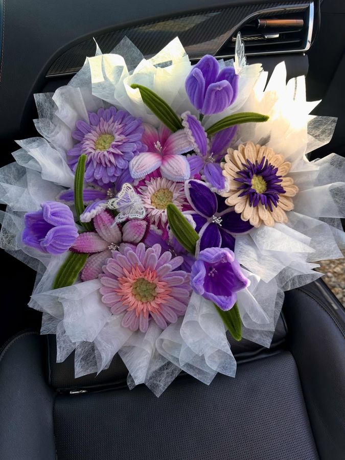 Purple mixed blooms